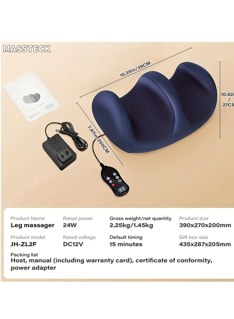 1pc Shiatsu Foot and Leg Massager with Heat, USB Rechargeable 2000mAh Lithium Battery, Unscented Electric Kneading - Image 5