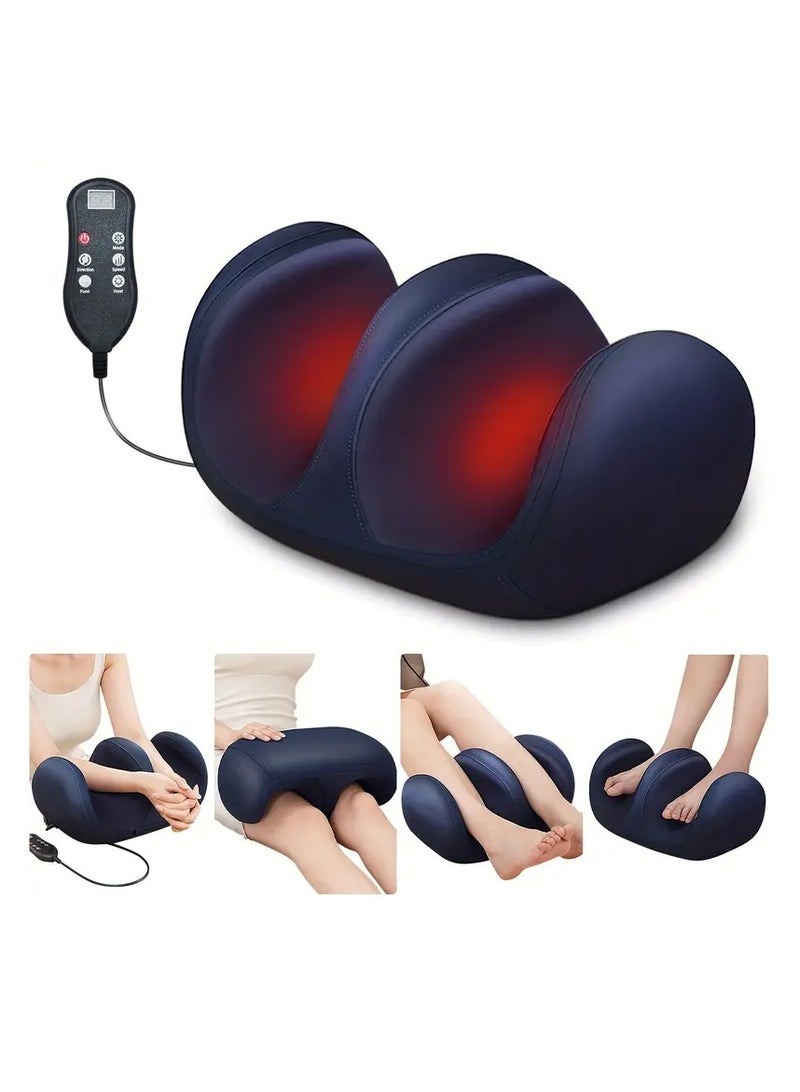 1pc Shiatsu Foot and Leg Massager with Heat, USB Rechargeable 2000mAh Lithium Battery, Unscented Electric Kneading - Image 3