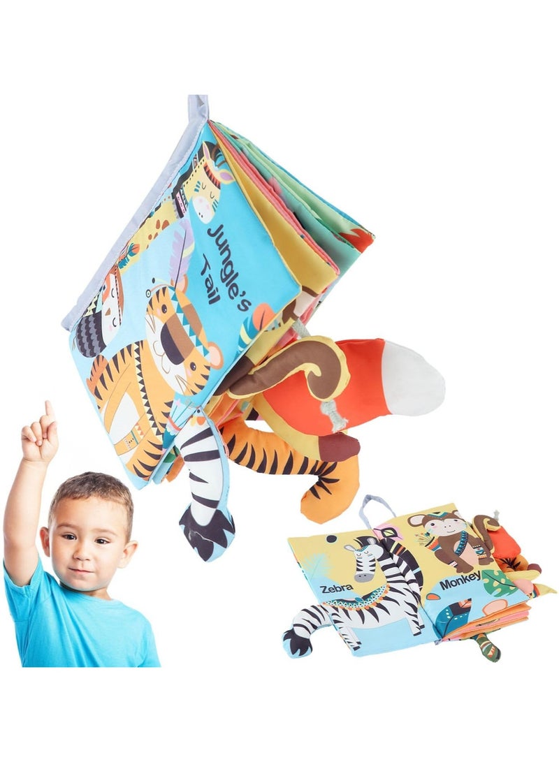 المنزل الذكي لعبة حيوانات ذيول الغابة الناعمة من هوم سمارت بيبي للأطفال الصغار، نشاط تفاعلي بين الوالدين والطفل للأولاد والبنات