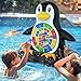 MOONTOY Pool Toys for Kids Inflatable Penguin Dart Board Game Pool Games for Beach Backyard Summer Water Toys for Boys Girls Ages 612 Teens Adults Pump Included - Image 3