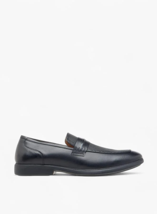 DUCHINI Men's Textured Slip-On Loafers