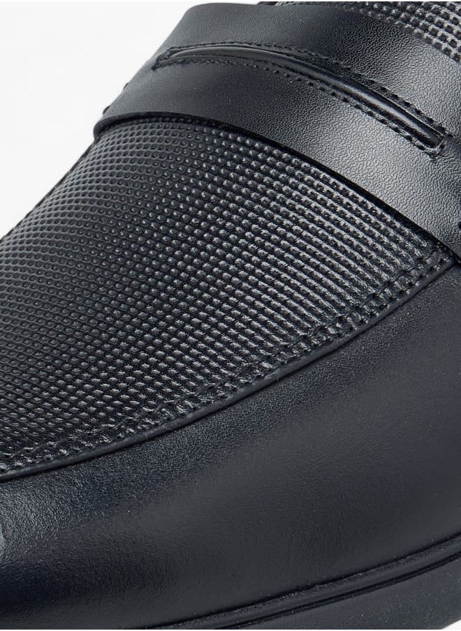 DUCHINI Men's Textured Slip-On Loafers  - Image 4
