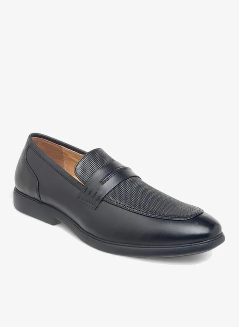 DUCHINI Men's Textured Slip-On Loafers