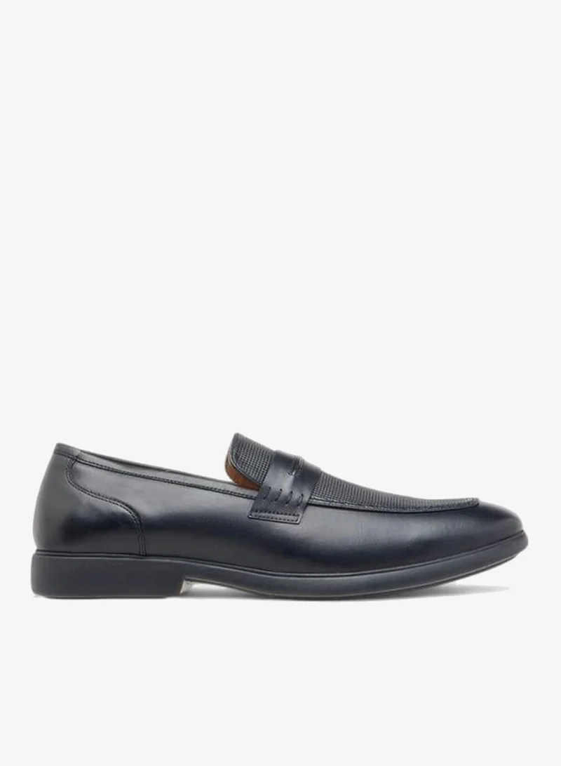 DUCHINI Men's Textured Slip-On Loafers