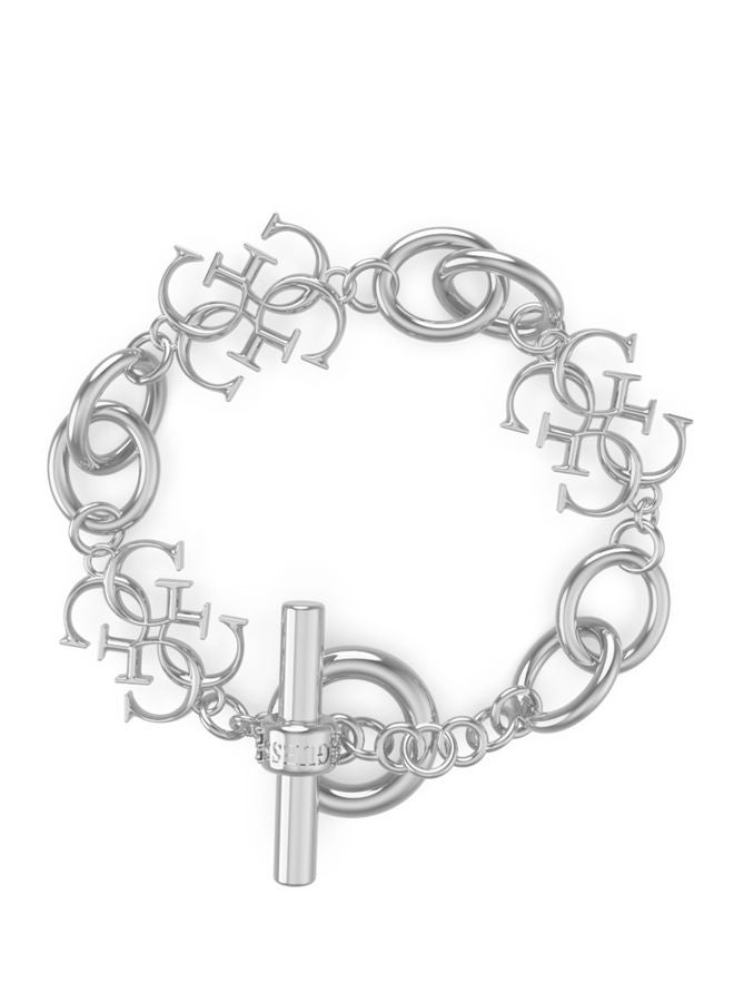 4G Logo Silver Bracelet