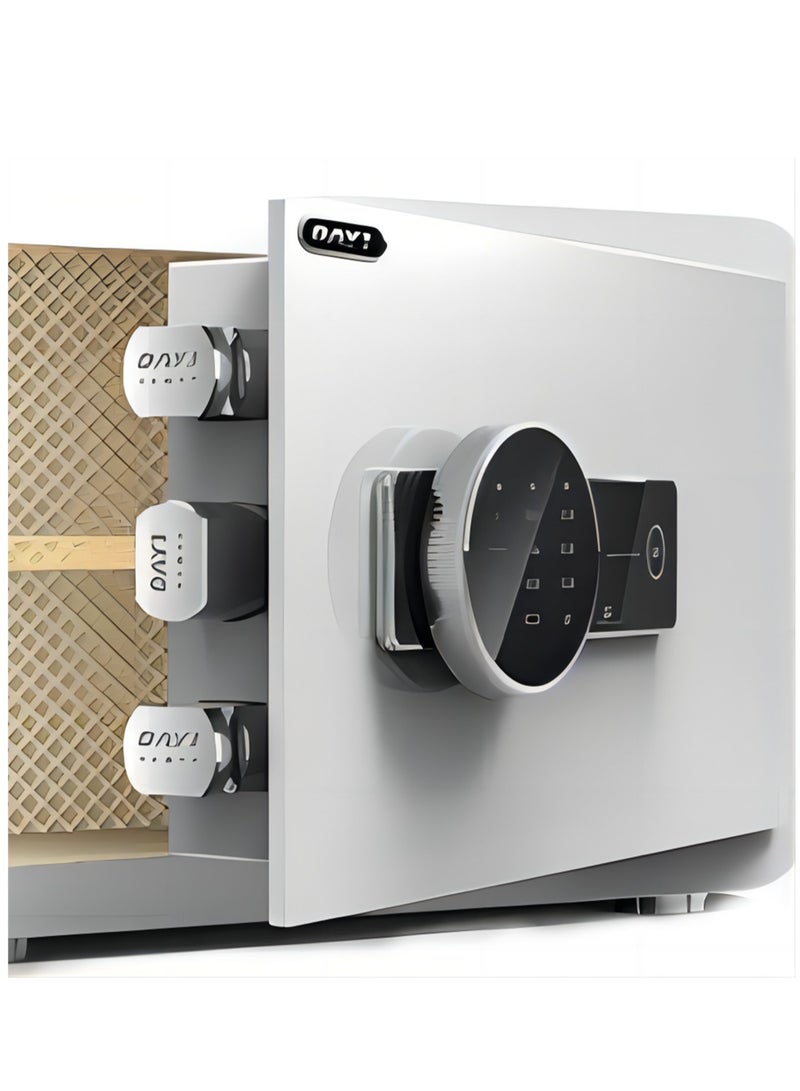 دايي 30 سم مخفي صغير آمن للمنزل، بصمة إصبع صغيرة، كلمة مرور آمنة، جميع الفولاذ آمن ضد السرقة - Image 3