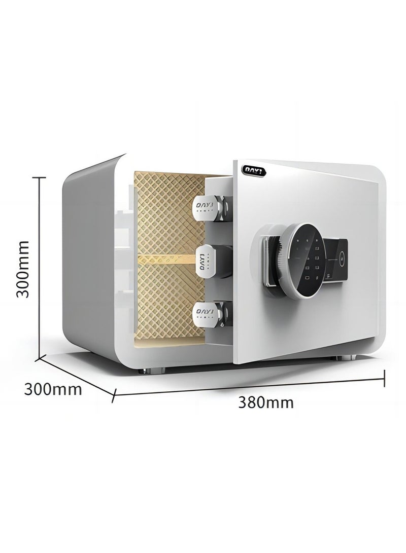 دايي 30 سم مخفي صغير آمن للمنزل، بصمة إصبع صغيرة، كلمة مرور آمنة، جميع الفولاذ آمن ضد السرقة - Image 2