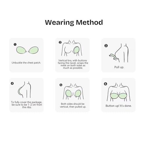 Sizi Sticky Bras Push Up Adhesive Invisible Bra Backless Strapless Bra for Women Pack of 1. (in, Cup Band, B, 32, Beige) - Image 5