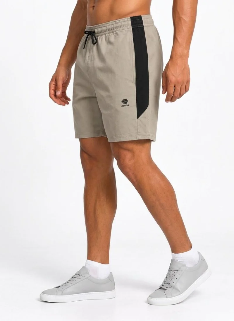 Abitos After Dark Post Gym Lounge Shorts Khaki