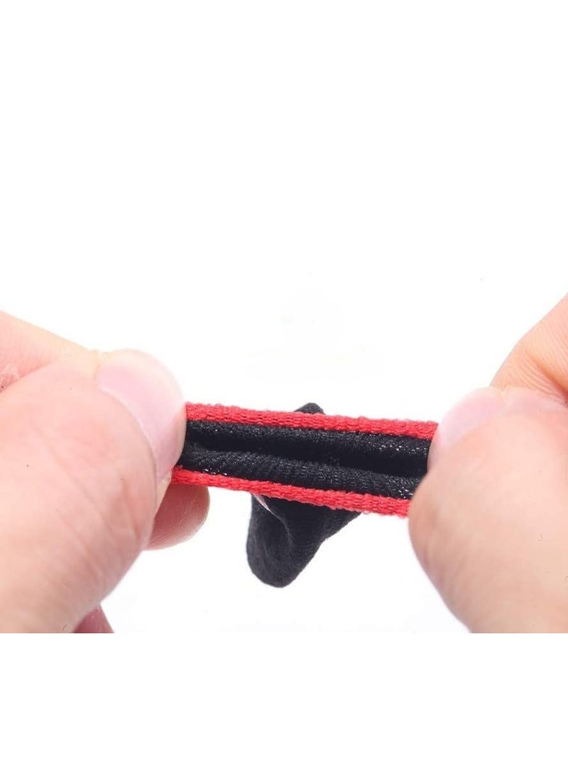 أكمام أصابع من ألياف الكربون لألعاب PUBG ألعاب المحمول - أسود+أحمر - Image 2