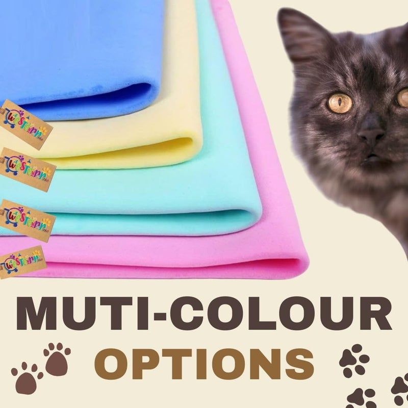 Western Era Cat & Kitten Microfiber Towel for Wet-No-More Fur | Ultra-Absorbent | Towel for Speedy Pet Drying | Quick-Dry | Say Goodbye to Drippy Dribbles - Image 2