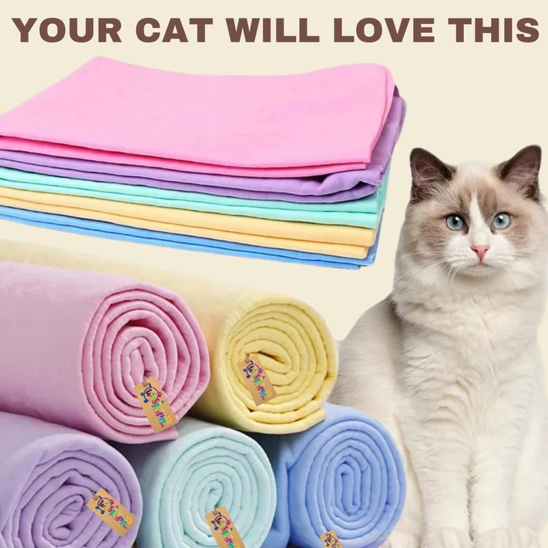 Western Era Cat & Kitten Microfiber Towel for Wet-No-More Fur | Ultra-Absorbent | Towel for Speedy Pet Drying | Quick-Dry | Say Goodbye to Drippy Dribbles - Image 5