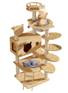 Wooden Pet Cat Climbing Frame Cat Tree Toy With Cat House Cat Jumping Platform Claw Sharpening Cat Scratching Post 50*50*135cm - pzsku/ZCA2A139A124CEF7E9D99Z/45/_/1718092182/446a743a-d849-4768-90d8-07d8ec11f0dd