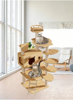 Wooden Pet Cat Climbing Frame Cat Tree Toy With Cat House Cat Jumping Platform Claw Sharpening Cat Scratching Post 50*50*135cm - pzsku/ZCA2A139A124CEF7E9D99Z/45/_/1718092182/7e098cd8-394c-417a-81ba-7c2764a9c84b