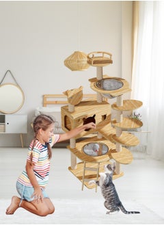 Wooden Pet Cat Climbing Frame Cat Tree Toy With Cat House Cat Jumping Platform Claw Sharpening Cat Scratching Post 50*50*135cm - pzsku/ZCA2A139A124CEF7E9D99Z/45/_/1718092183/bbf410c6-c046-4eb0-9aea-b9544c3974db