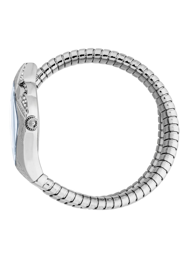 Just Cavalli Women's Ferocious Design Blue Dial Silver Tone Watch - JC1L306M0015 - Image 2