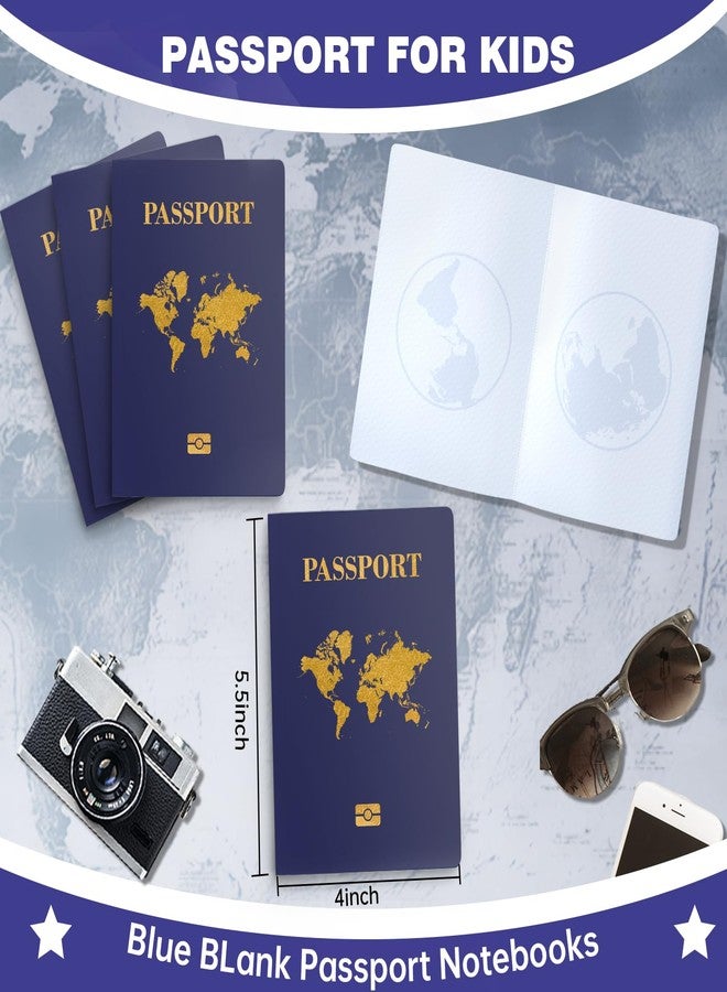 WAHXIAOSW 20 Pcs Kids Passport Book - Blank Fake Passport Notebooks for Pretend Travel, Party Supplies, School Projects, Travel-Themed Events - Image 4