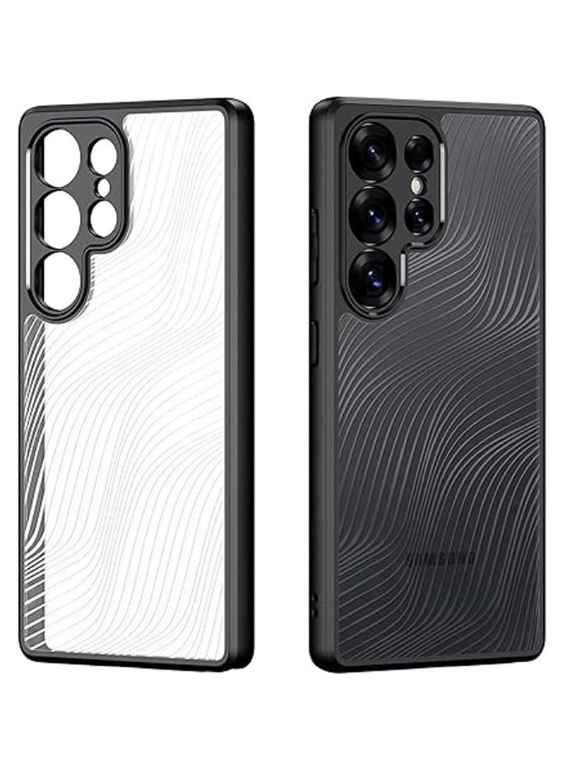 general Clear Case Compatible with Samsung Galaxy S25 Ultra, Shockproof Hard PC Back & Soft TPU Frame Transparent Streamer Line Cover with Shockproof Bumper Anti - Image 1