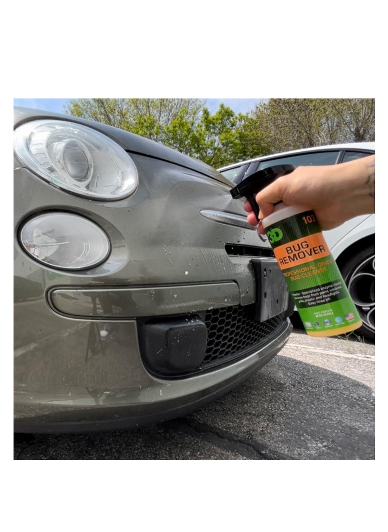 3D 3D Bug Remover - All Purpose Exterior Cleaner & Degreaser to Wipe Away Bugs on Plastic, Rubber, Metal, Chrome, Aluminum, Windows & Mirrors, Suitable for use on Car Paint, Wax & Clear Coat 16oz.  - Image 5