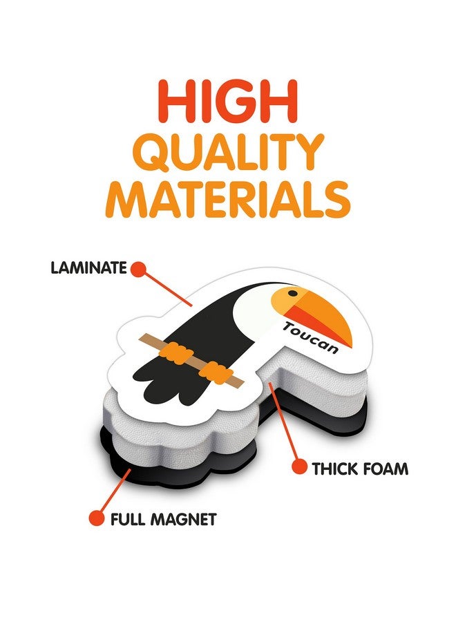 Curious Columbus أشياء وحروف مغناطيسية. مجموعة من 78 مغناطيس فوم تشمل 52 صورة و26 مغناطيس حرف كبير من أ إلى ي. أفضل لعبة تعليمية لتعلم مرحلة ما قبل المدرسة. - Image 5