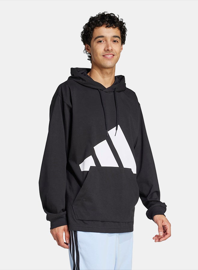 Adidas Essentials Big Logo Single Jersey Hoodie - Image 3