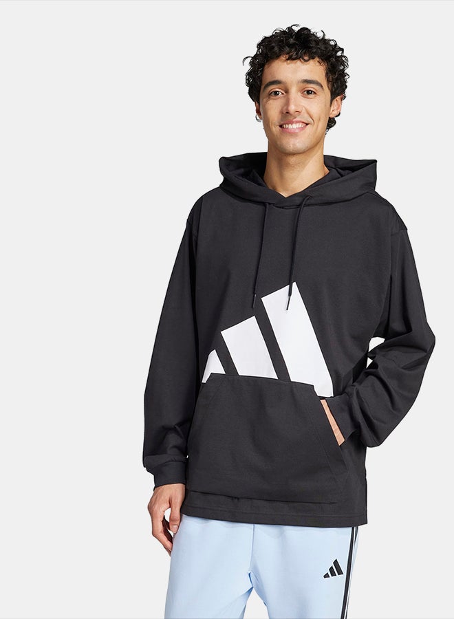 Adidas Essentials Big Logo Single Jersey Hoodie - Image 1