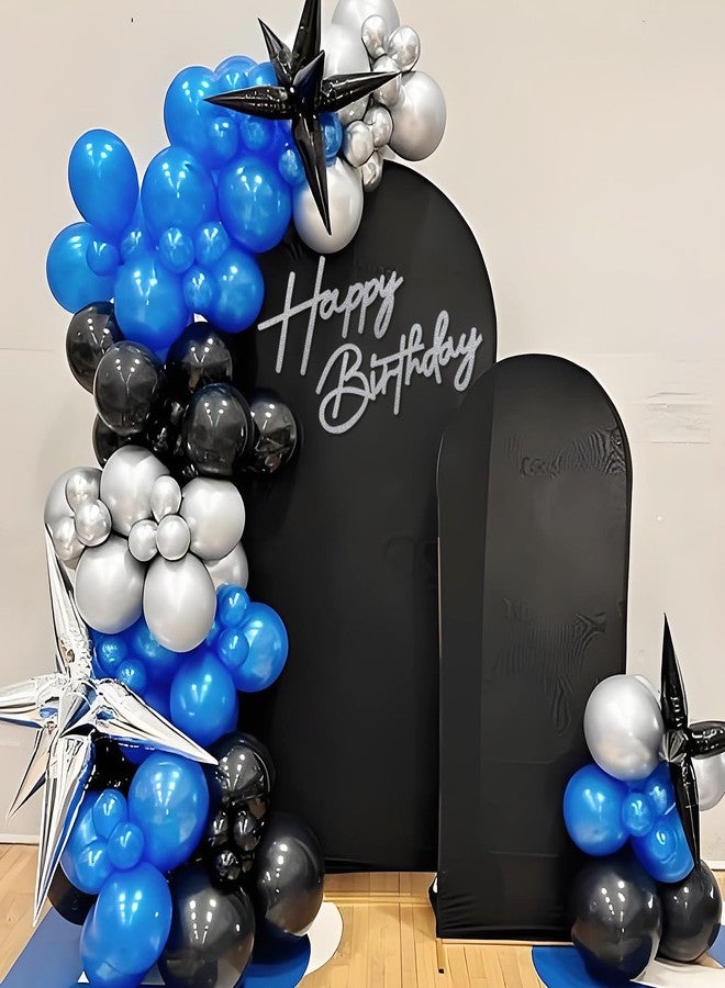 MASTRON Happy Birthday Sign for Backdrop - Glitter Silver Felt 'Happy Birthday' Letter Sign for Balloon Arch Backdrop Decorations - Image 3
