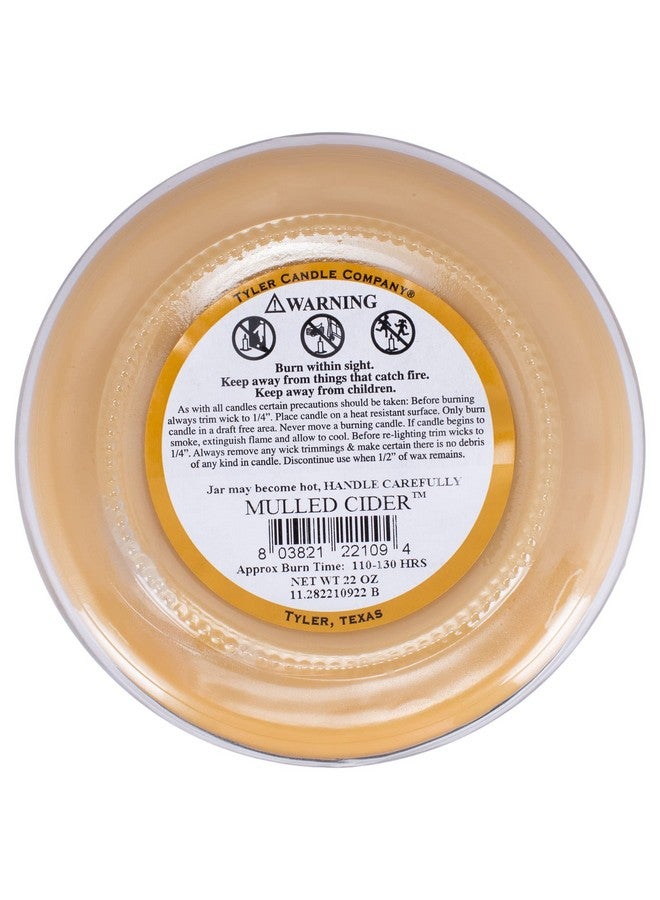 Tyler Candles - Mulled Cider Scented Candle - 22 Ounce Candle Tan (22 Oz.) - Image 4