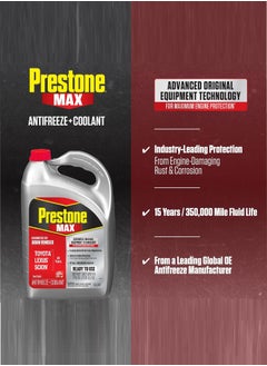 Prestone Prestone MAX Asian Vehicles (Red) Antifreeze + Coolant – Ready to Use 50/50, 1 Gallon – Pack of One  - Image 4