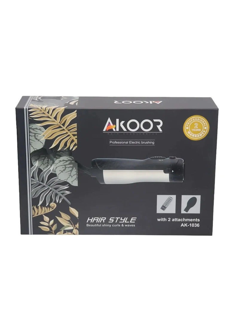 أكور اكور مجموعة تصفيف الشعر مع ملحقين اسود AK-1036