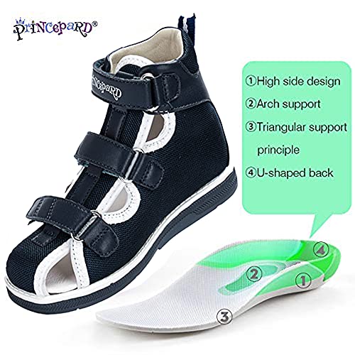 princepard Orthopedic Sandals for Kids and Toddlers, Summer Children's Corrective Shoes for Boys and Girls Flat Feet or Tiptoe Walking,High-Top Ankle Support and Anti-Slip Sole - Image 3