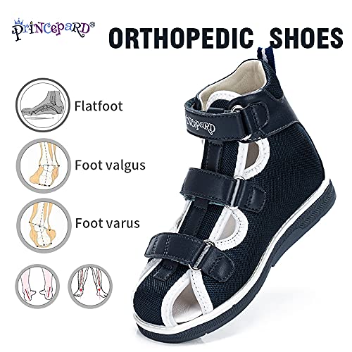 princepard Orthopedic Sandals for Kids and Toddlers, Summer Children's Corrective Shoes for Boys and Girls Flat Feet or Tiptoe Walking,High-Top Ankle Support and Anti-Slip Sole - Image 2