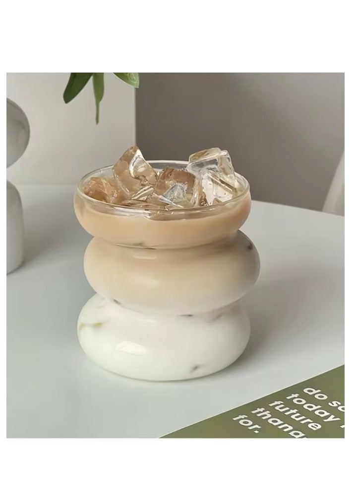 كوب زجاجي حلزوني أنيق - لمشروباتك المثلجة المفضلة - 450 مل - Image 2