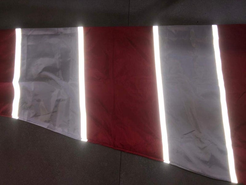 K T I ® Wind Sock 6 Feet With 4 Reflective Tape Double Stitch Fabric Waterproof Flag For Airport & Industries To Indicate Wind Direction- Red And White Pack Of 1 - Image 2