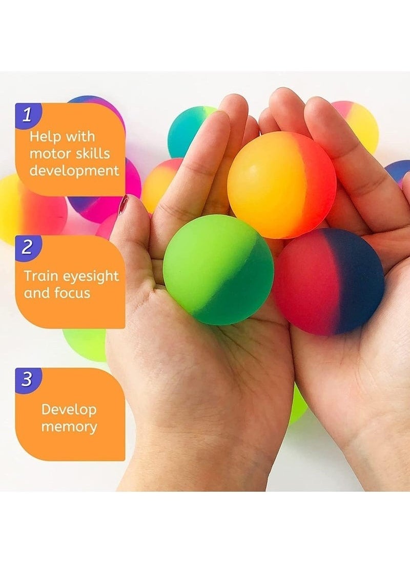 Zashe Bouncy Balls – 3.04 cm Colorful Mini Balls, 24 Pcs for Kids' Party Favors, Return Gifts, Piñata Fillers & Birthday Giveaways  - Image 2