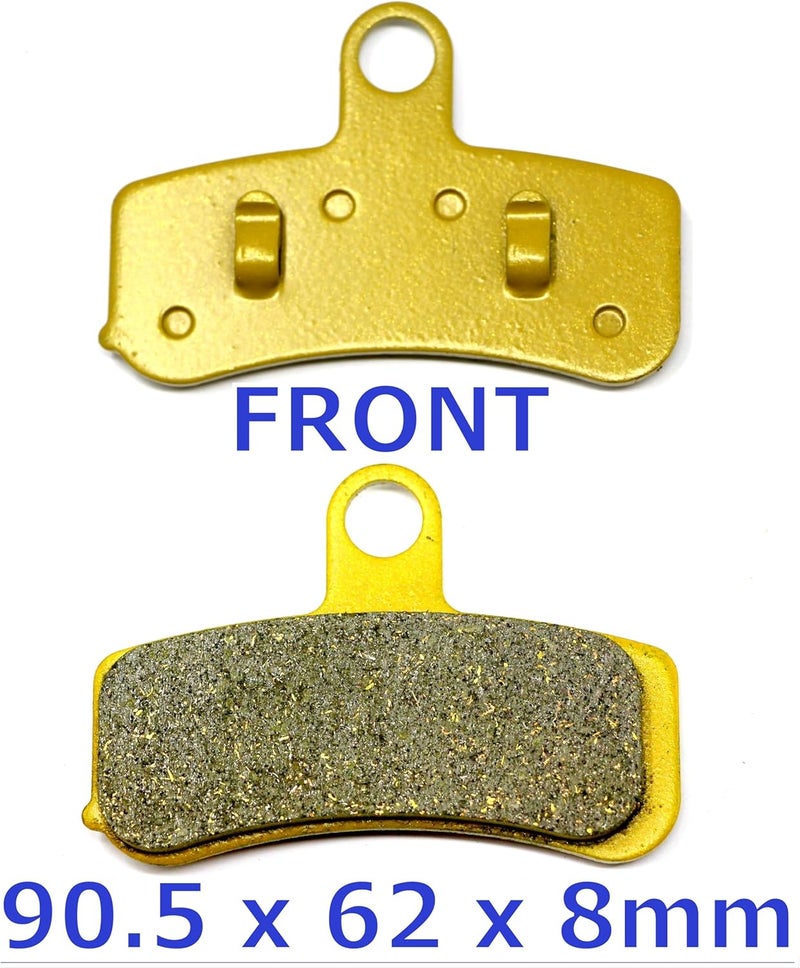 Master Chen Front Rear Brake Pads Brakes for Harley FLSTC Heritage Softail Classic 2008-2014 - Custom 2008-2010 - Softail FLSTN Deluxe FXST 2008-2014 - FLS Softail Slim 2012-2014 FA457 FA458 MC0498 - Image 3