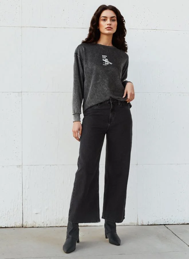 SP Characters Brooklin Bridge Print Sweatshirt