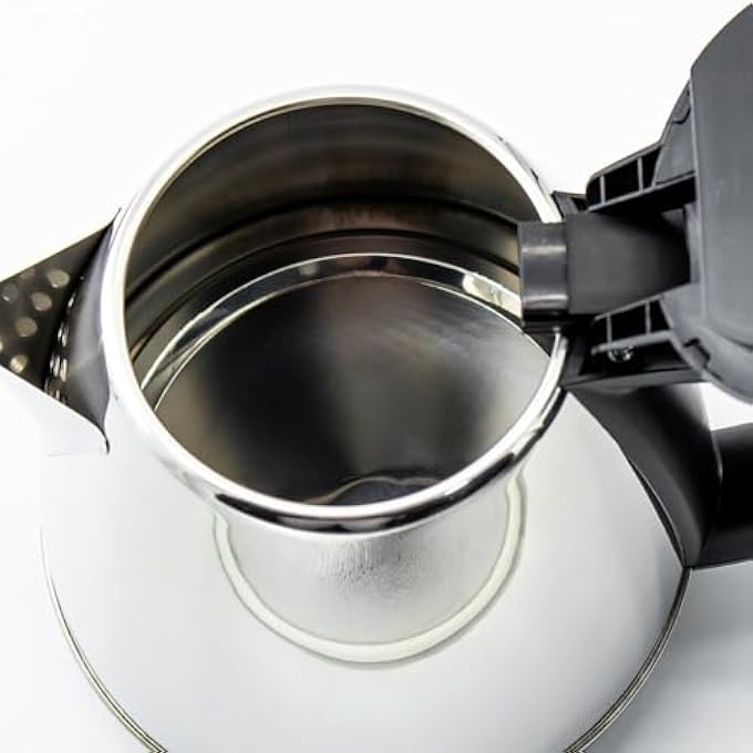 FIPKA Macest Mc63210 Electric Kettle With 1 Litre Capacity  Silver  Black - Image 4