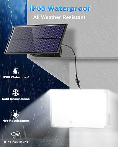 Gusicil Solar Outdoor Lights, 172LED 3Modes Split Motion Sensor Lights with Remote Control, IP65 Waterproof Solar Flood Lights for Yard, Patio, Garden, Garage (1 Pack) - Image 4