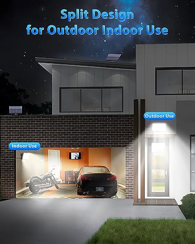 Gusicil Solar Outdoor Lights, 172LED 3Modes Split Motion Sensor Lights with Remote Control, IP65 Waterproof Solar Flood Lights for Yard, Patio, Garden, Garage (1 Pack) - Image 3