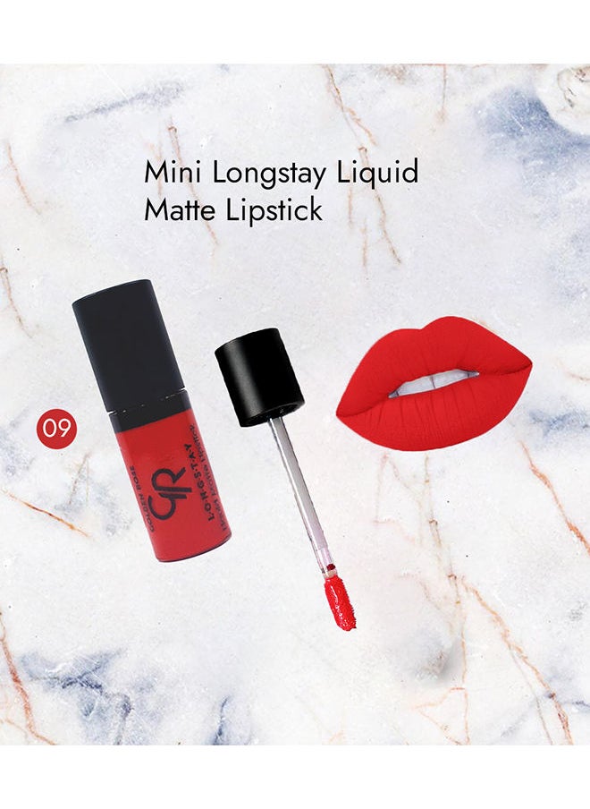 Golden Rose - Mini Longstay Liquid Matte Lipstick ( Set of 2) -No. 4 and 10 - Image 1