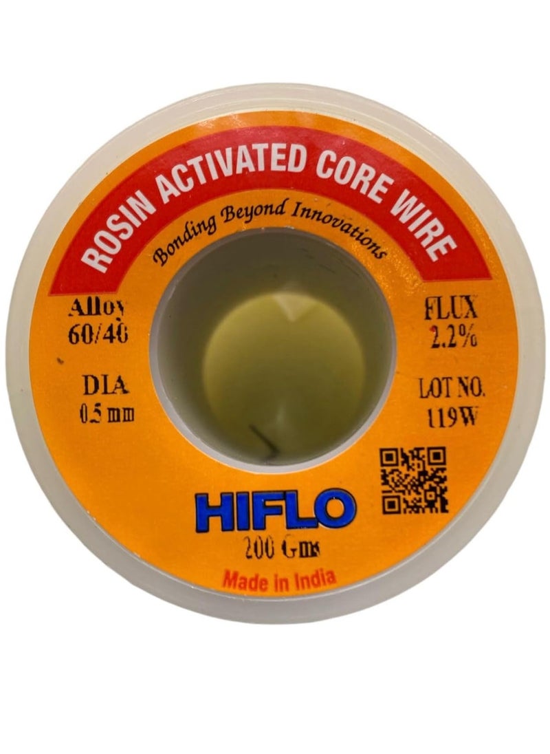 Hiflo Solder Wire 0.5MM 200G With Tin Lead 60/40 Alloy Electronics Solder Wire, Made in India (0.5mm 200g)  - Image 2