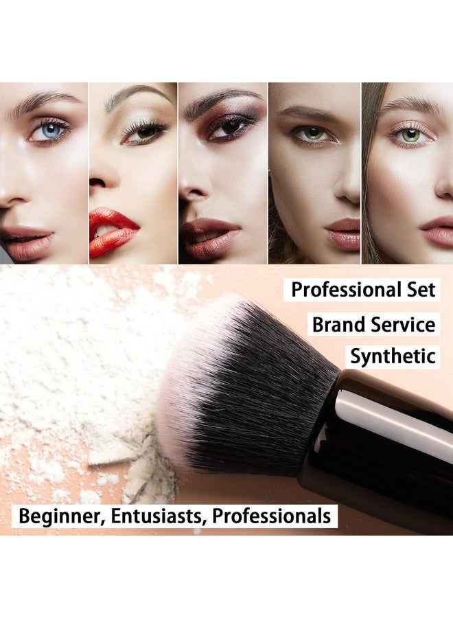 رافايلو مجموعة فرش مكياج رافاييلو، 15 قطعة، بودرة صناعية فاخرة، كريم أساس، كونتور، أحمر خدود، خافي عيوب، ظلال عيون، مزج، تحديد، طقم فرش مكياج - Image 3