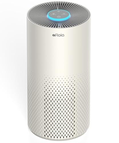 Afloia Air Purifier for Home Bedroom Large Room Up to 1076 Ft 3Stage Filter Air Purifiers for Bedroom Remove Dander Pets Hair Pollen Mold Smoke 7 Colors Light Kilo Grey - Image 1