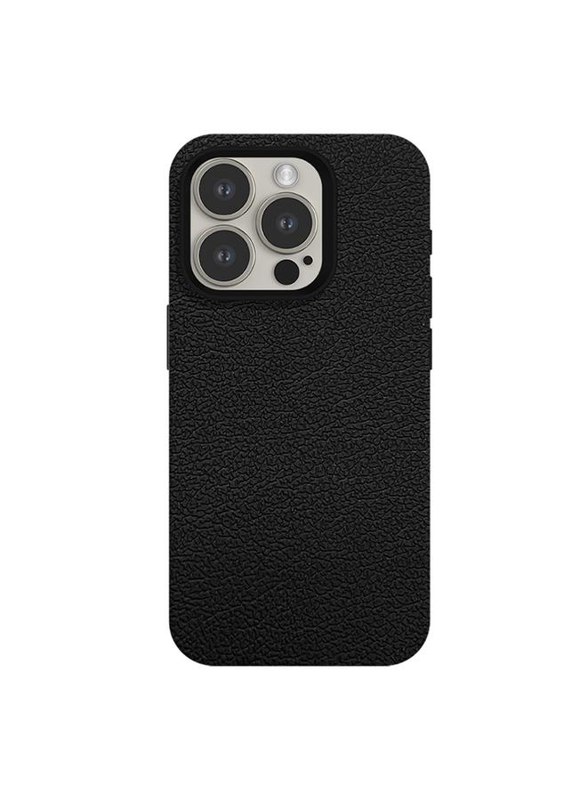 For iPhone 14 Pro Max Skin Feel Leather Texture MagSafe Magnetic Phone Case(Black) 