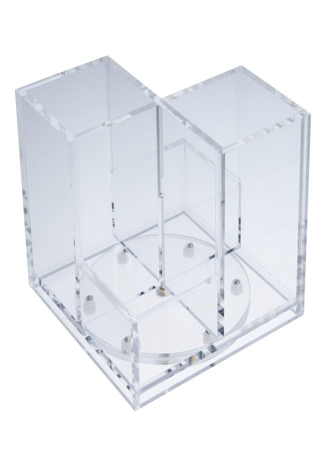 Gartner Studios 360 Degree Rotating Acrylic Carousel Pen Holder, 5” x 5” - Image 1