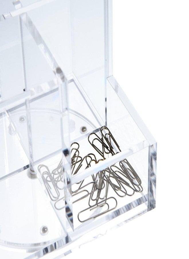 Gartner Studios 360 Degree Rotating Acrylic Carousel Pen Holder, 5” x 5” - Image 2
