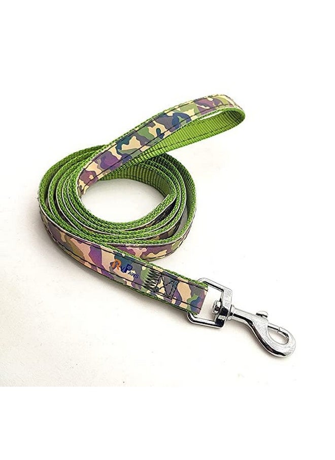 Generic - Pet Printed Ribbon Stitched 20Mm Adjustable Nylon Soft Reflective Harness And Leash Set Ideal For Playing/Training And Walking Small Dogs And Cats - Multicolor (Medium) - Image 1
