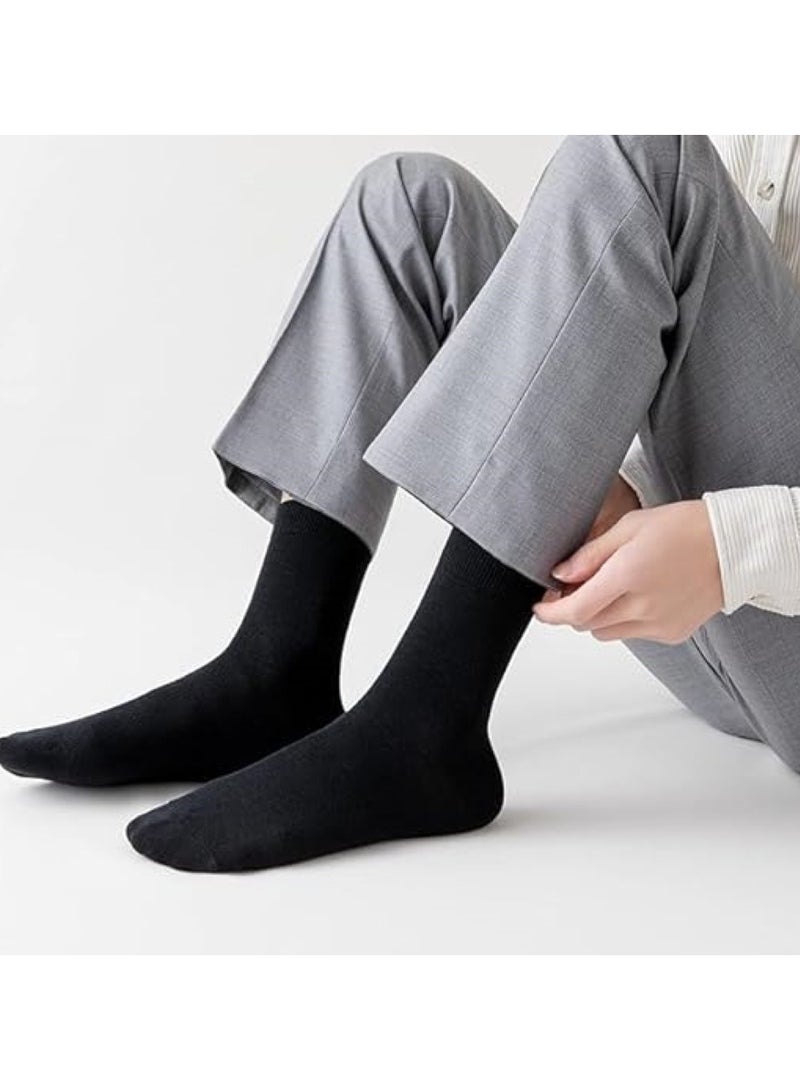 Six pairs of sterilized cotton socks with aroma sprays, anti-bacterial, one size and elegant black color - Image 4