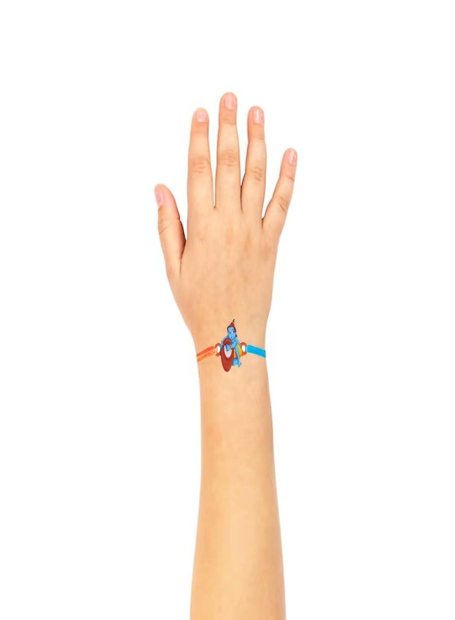 Okos Combo Pack of 5 Trendy Cartoon Characters Delicate Rakshabandhan Rakhis For Kids With Multi Color Adjustable Cotton Thread Cute and Dearest Bhai/Bhaiya/Brother CO1000474KID - Image 4